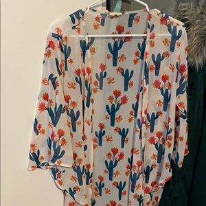 Cactus frosted cowgirls duster